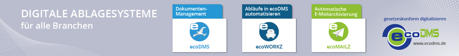 ecoDMS | Digitale Ablagesysteme für alle Branchen
